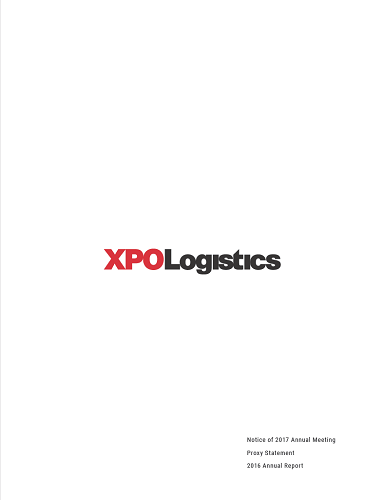XPO Logistics, Inc. 2016 Annual Report